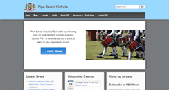 Desktop Screenshot of pipebandsvic.com
